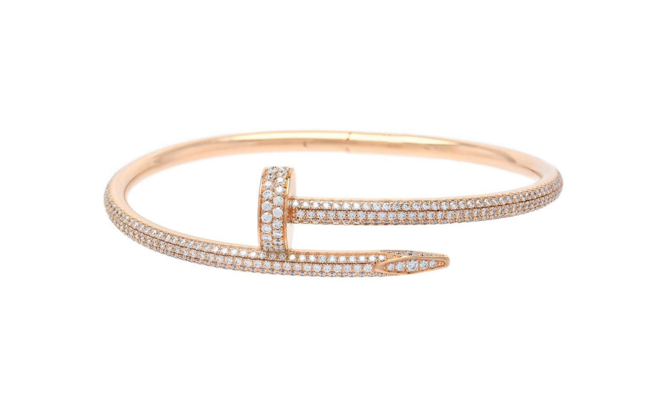 Bracelet Cartier Juste un Clou diamants or jaune — état neuf avec écrin