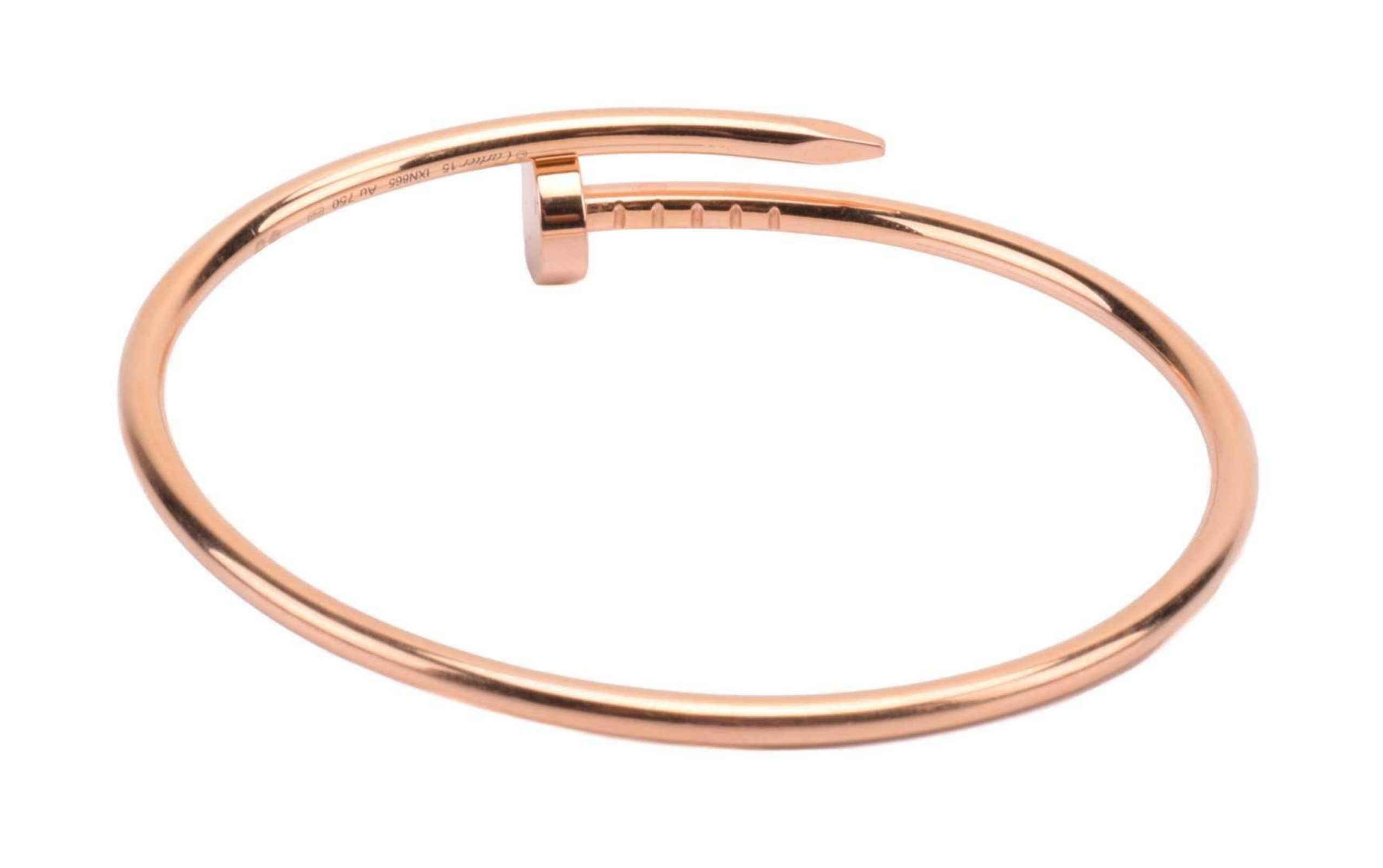 Bracelet Cartier Juste un Clou or jaune petit modèle taille 16 — état correct sans écrin