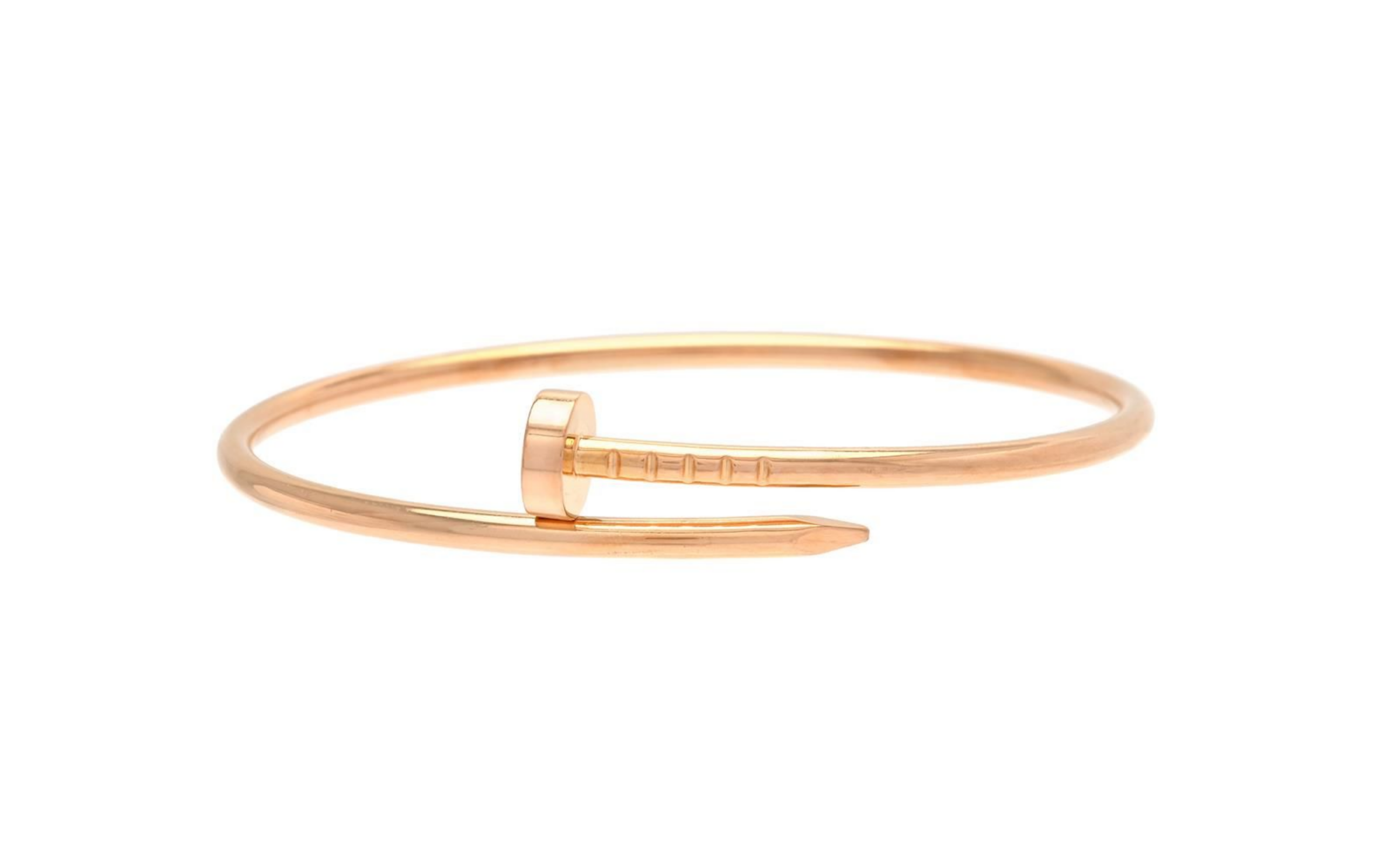 Bracelet Cartier Juste un Clou or rose grand modèle taille 18 — très bon état avec écrin