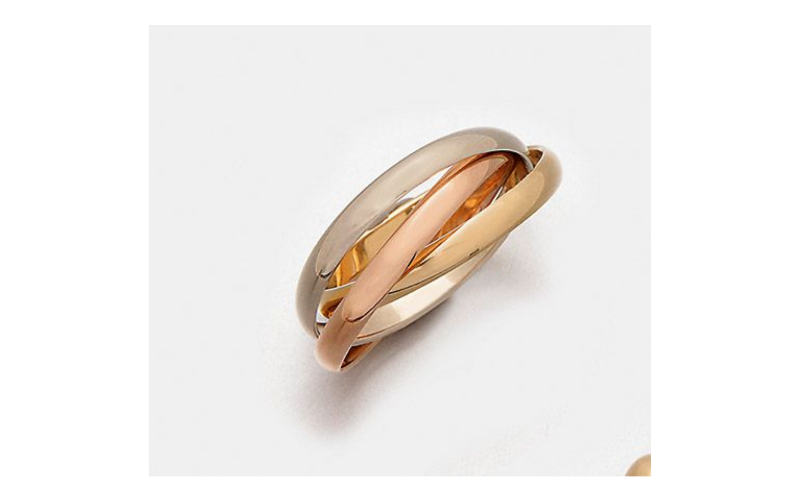 Bague Cartier Trinity classique or tricolore taille 52