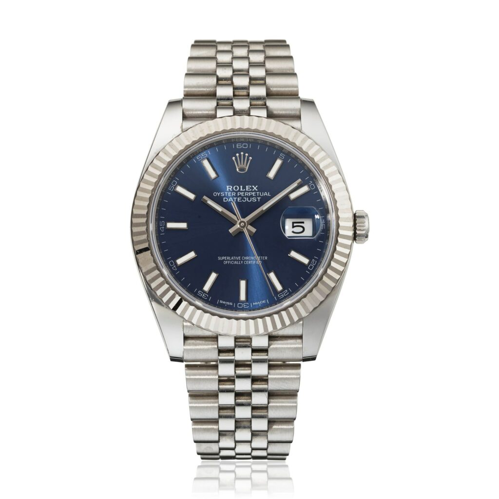 Rolex Datejust en acier et or, cadran avec loupe Cyclope sur la date