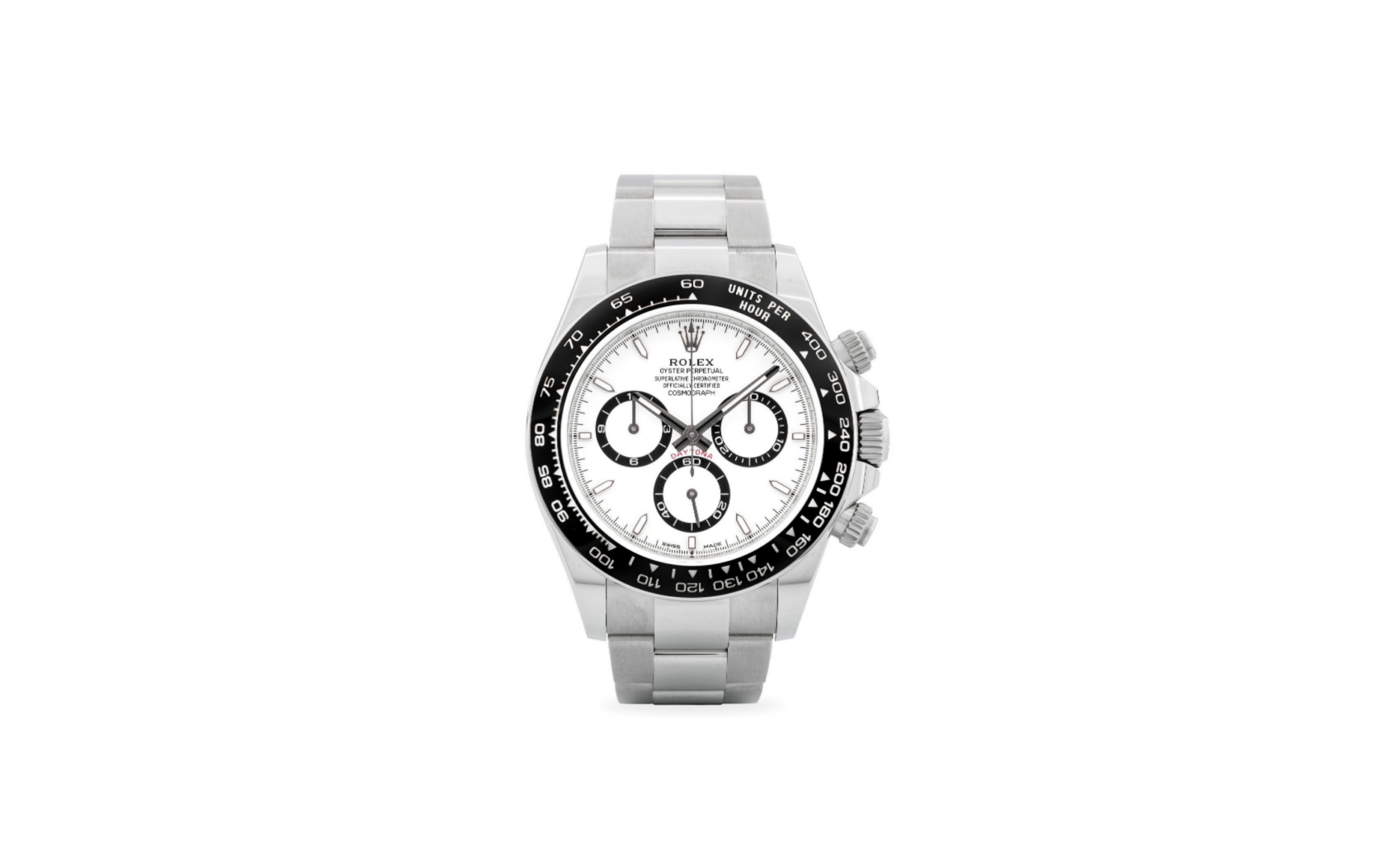 Rolex Daytona 126500LN 2023 cadran blanc — état neuf full set